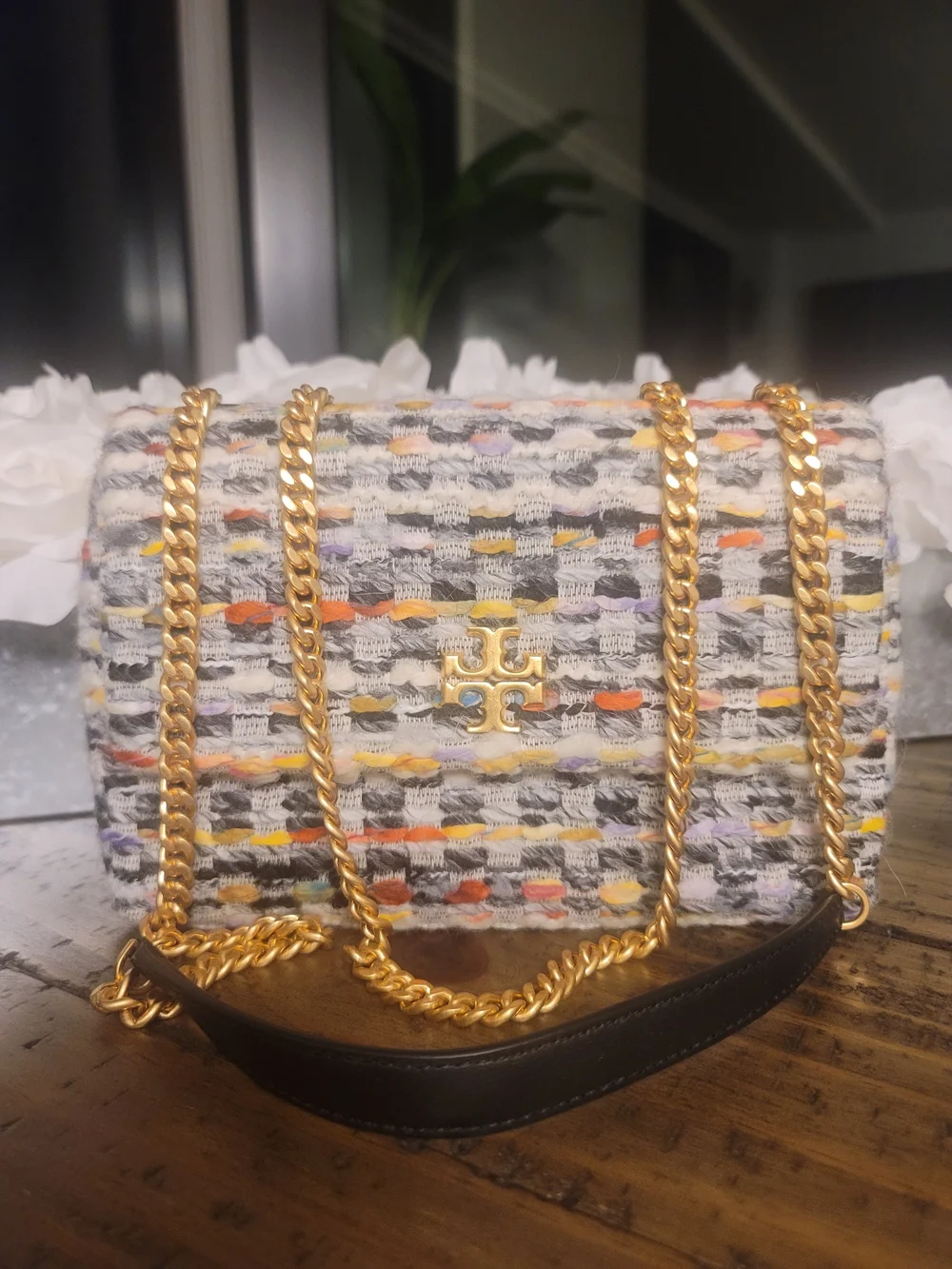 Tory Burch Kira Small Tweed Crossbody